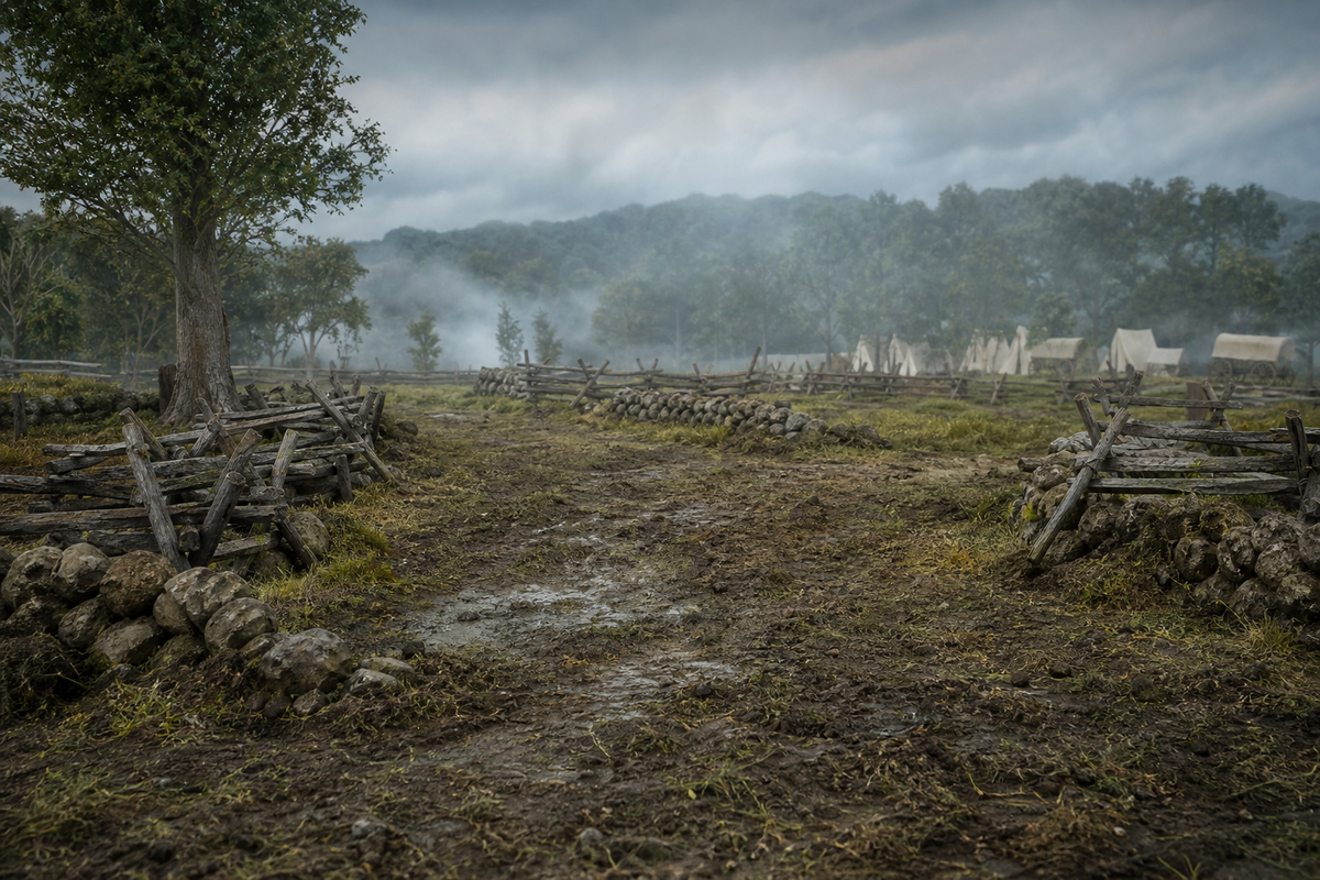 Gettysburg Battlefield diorama scene