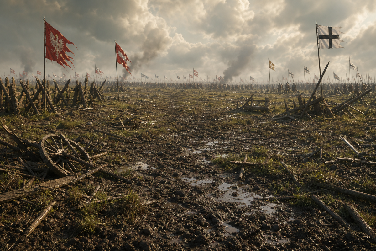 Battle of Grunwald diorama landscape