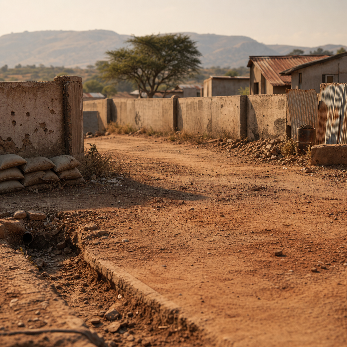 Sahel Checkpoint diorama scene
