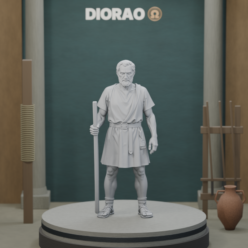 Doctore Trainer — actual STL on the DIORAO display stage, consistent physical scale. Scenery not included.