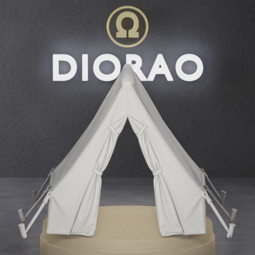 Canvas Campaign Tent - Napoleonic French canvas campaign tent section, 1:35 scale grey resin miniature.