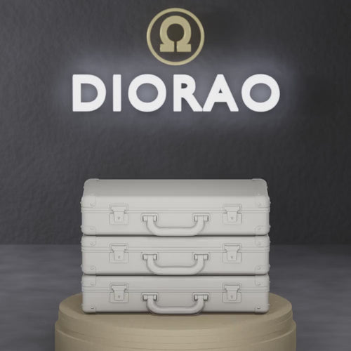 Classified Briefcase Stack - Cold War stack of leather briefcases with seals, 1:35 scale grey resin miniature.